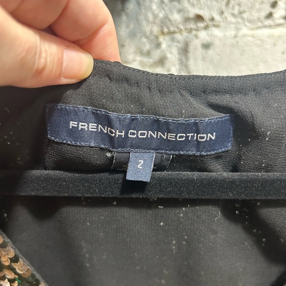 French Connection size 2 sequin sleeveless mod dress. - Picture 5 of 8